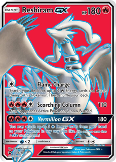 Reshiram GX (Full Art) - Dragon Majesty (DRM)