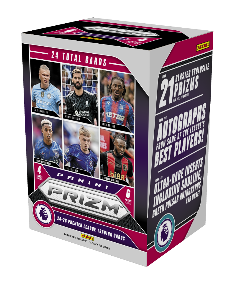 2024-25 Panini Prizm Premier League EPL Soccer 6-Pack Hobby Blaster Box