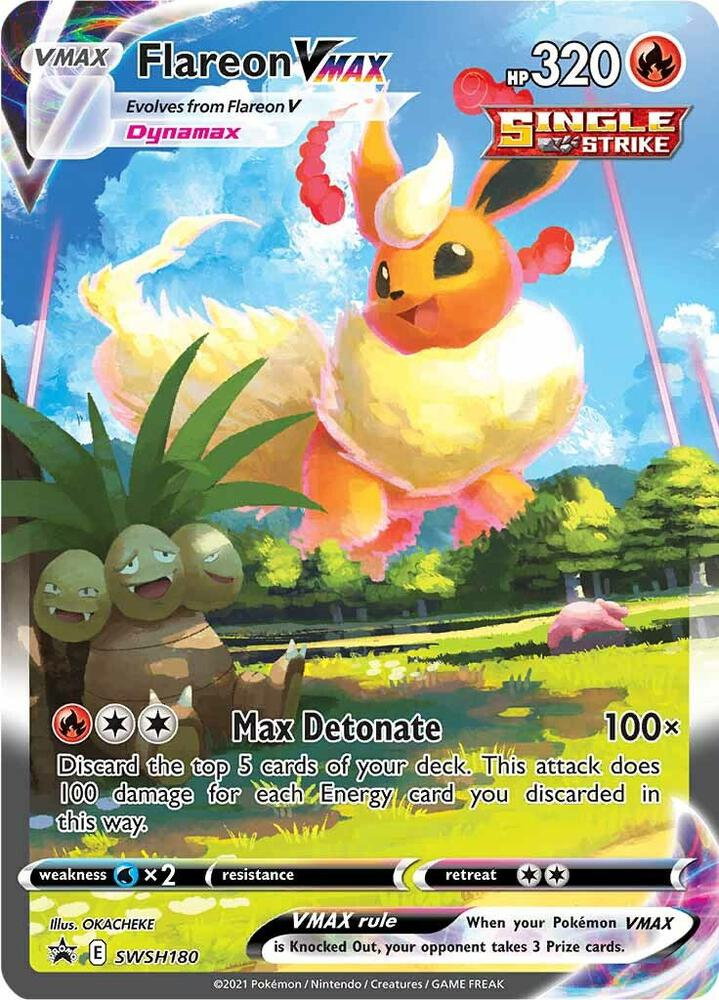 Flareon VMAX - SWSH180 - SWSH: Sword & Shield Promo Cards (SWSD)