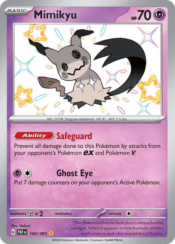 Mimikyu -160/091 - SV: Paldean Fates (PAF)