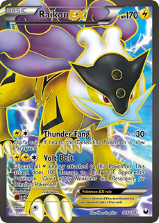 Raikou EX (105 Full Art) - Dark Explorers (DEX)