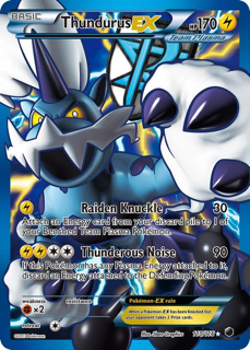 Thundurus EX (Team Plasma) (110 Full Art) - Plasma Freeze (PLF)