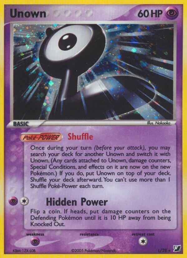 Unown (L) - Unseen Forces (UF)