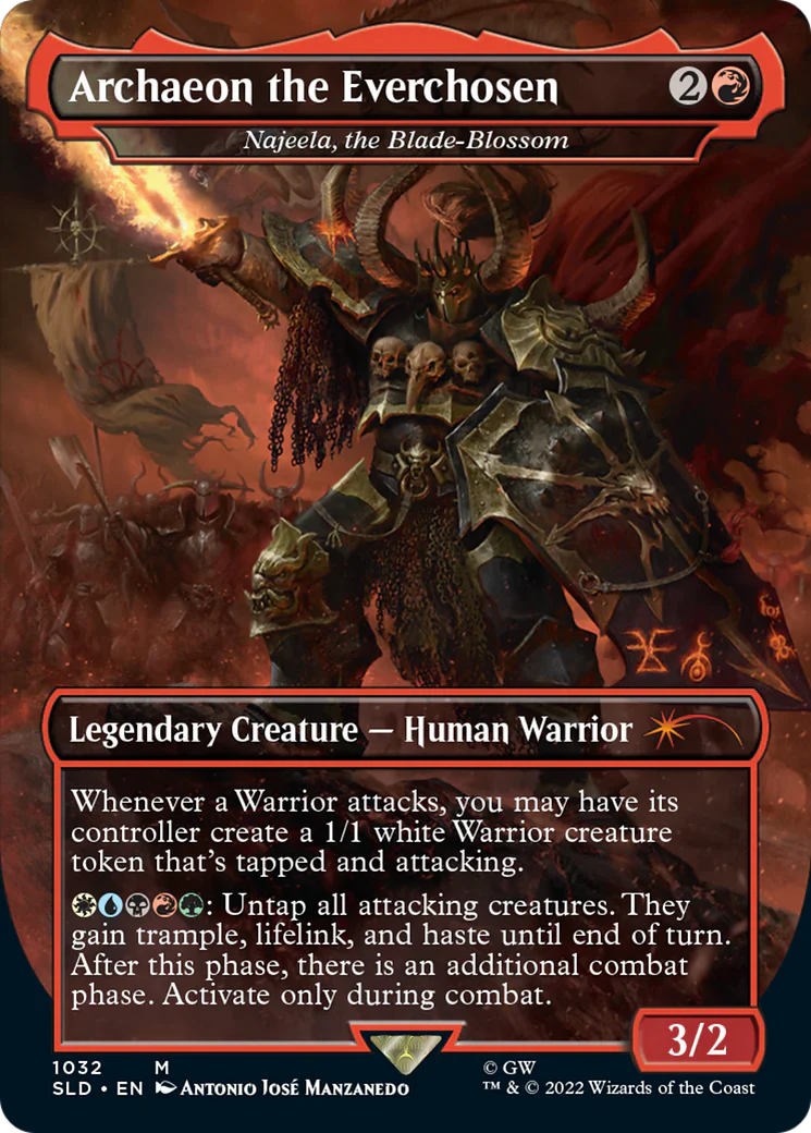 Archaeon the Everchosen - Najeela, the Blade-Blossom (Borderless) - Secret Lair Drop Series (SLD)