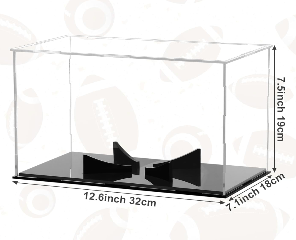 Jared Verse Autographed Rams NFL Authentic Logo Football (Beckett) With Acrylic Case