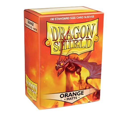 Dragon Shield Sleeves: Orange Matte (Box Of 100)