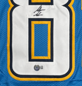 Antonio Gates Autographed Signed San Diego Blue Football Jersey (Beckett)