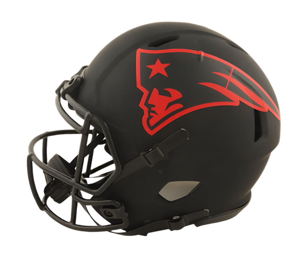 Mac Jones Autographed Signed Full Size Authentic Eclipse Alternate NFL Helmet