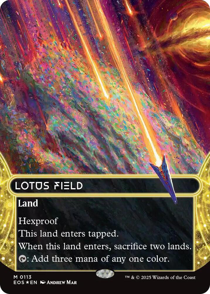 Lotus Field (0113) (Borderless) (Galaxy Foil) - Edge of Eternities: Stellar Sights (EOS)