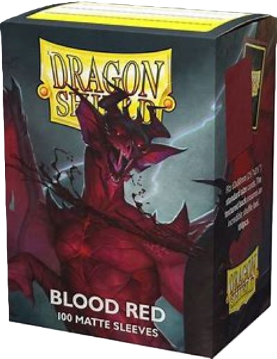 Dragon Shield Sleeves: Blood Red Matte (Box Of 100)
