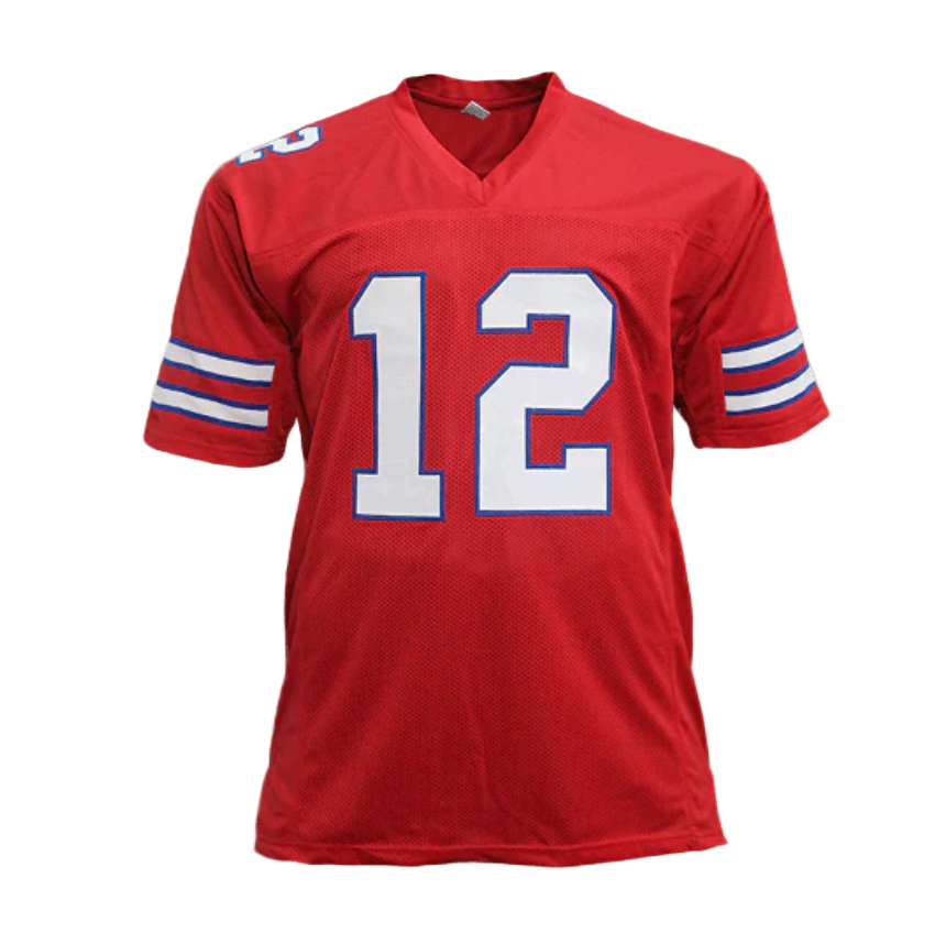 Jim Kelly HOF Signed Autographed Red Custom Jersey