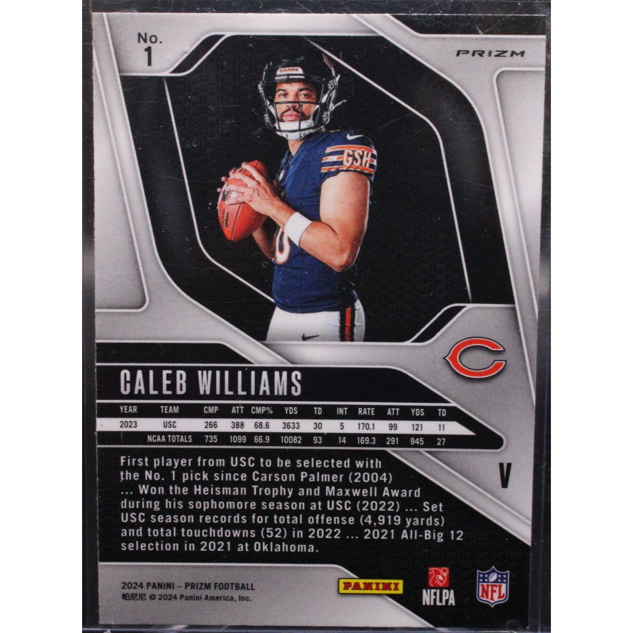 2024 Panini Prizm Football - Caleb Williams 1 - Silver