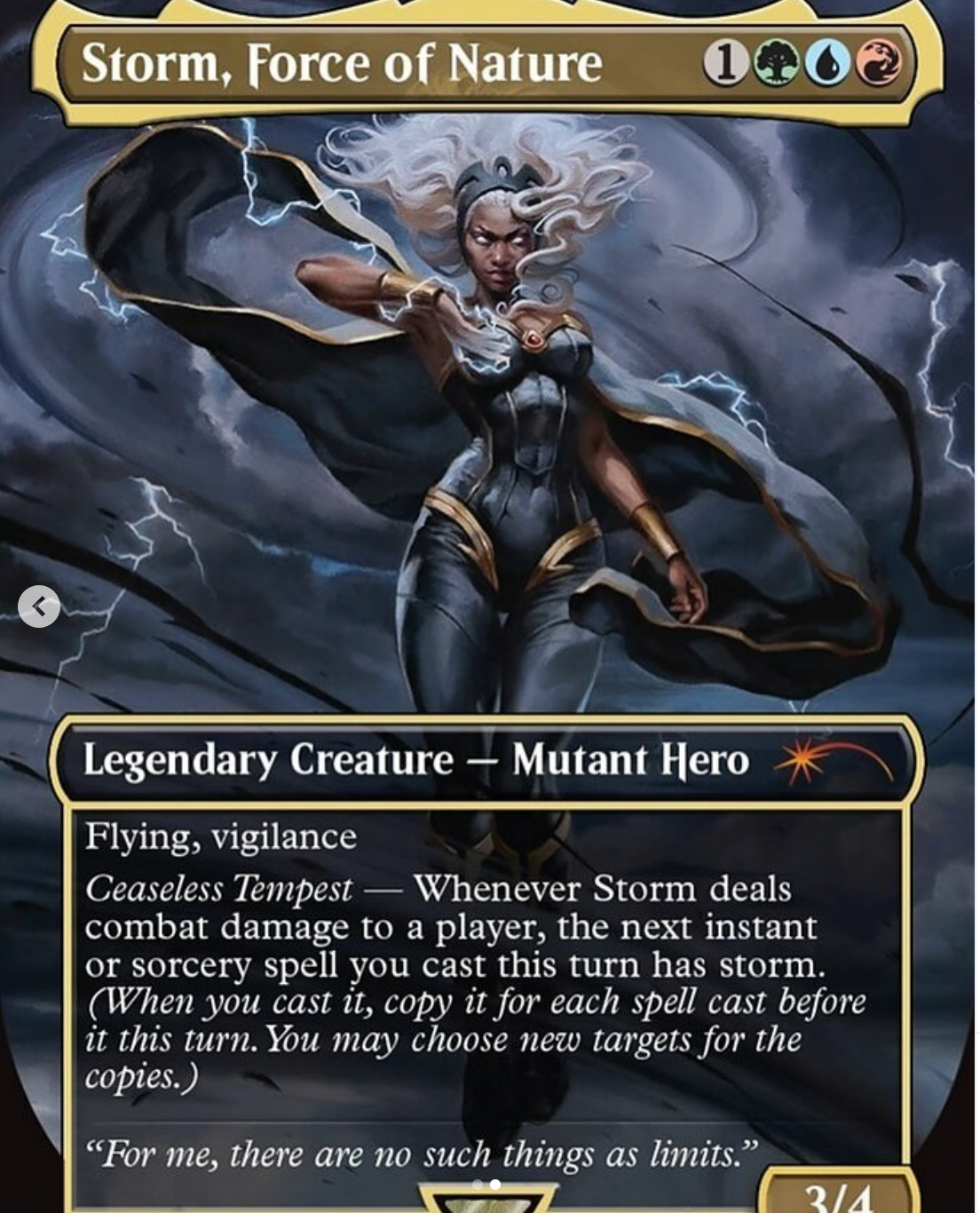 Storm, Force of Nature Original Oil Painting by Magali Villeneuve