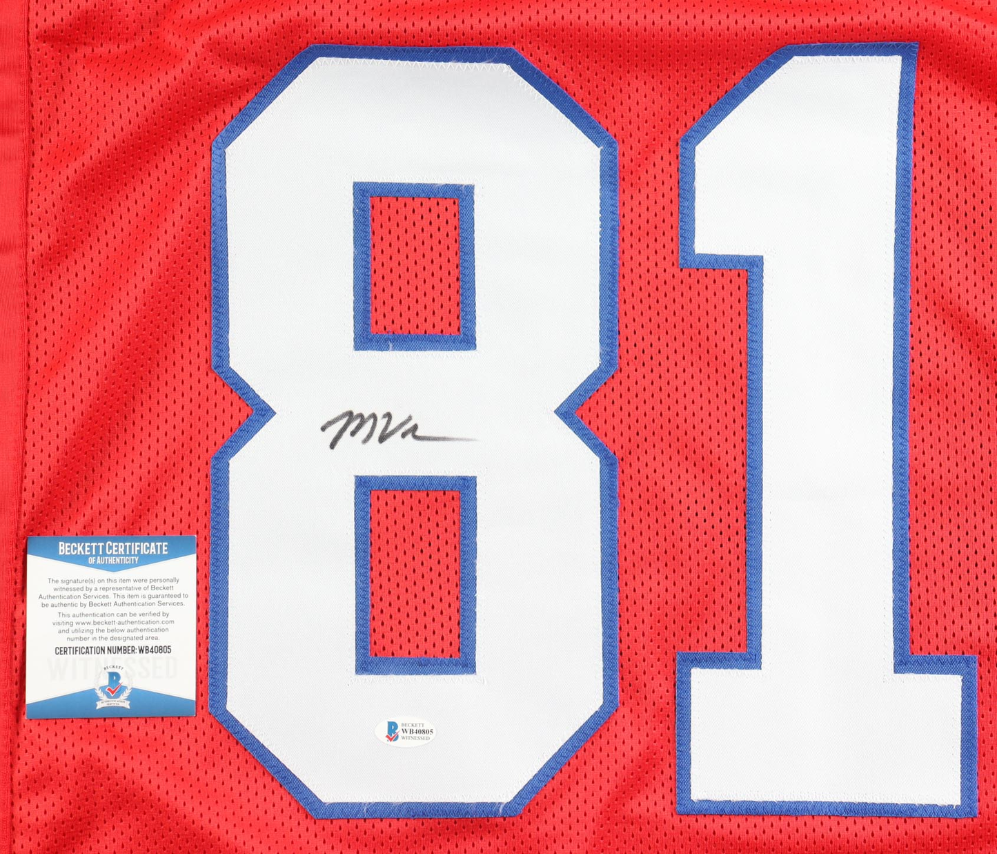 Marquez Valdez-Scantling Autographed Signed Custom Jersey - Beckett Certified