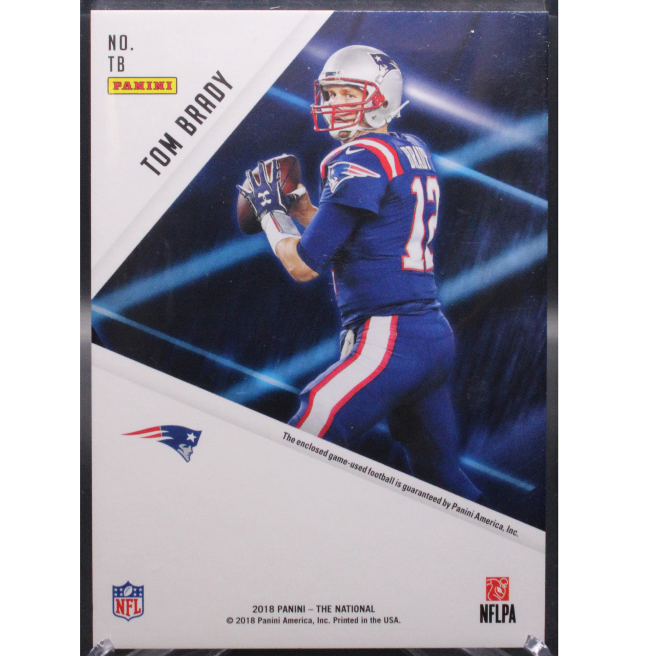 2018 Panini The National Football - Tom Brady TB - Game Used Football