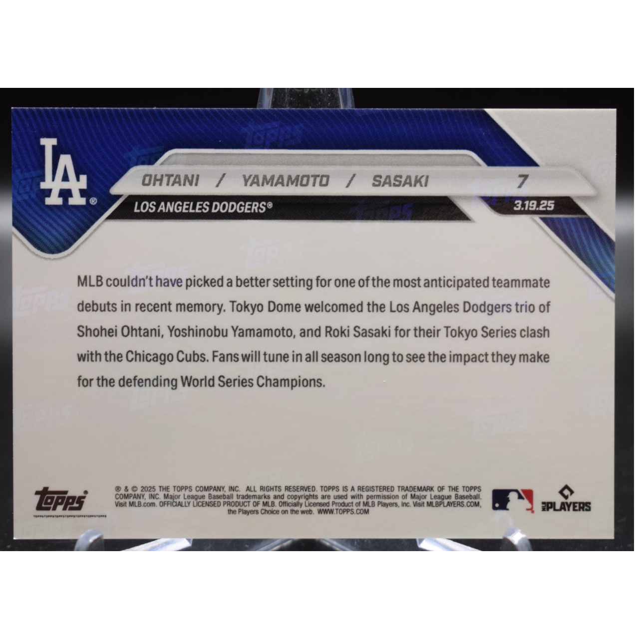 2025 Topps Now - Yoshinobu Yamamoto Shota Imanaga 2 - Base