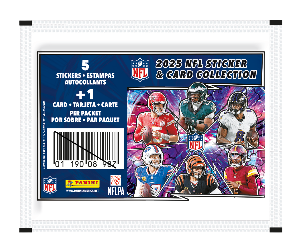 2025 Panini Football Sticker Collection Packet