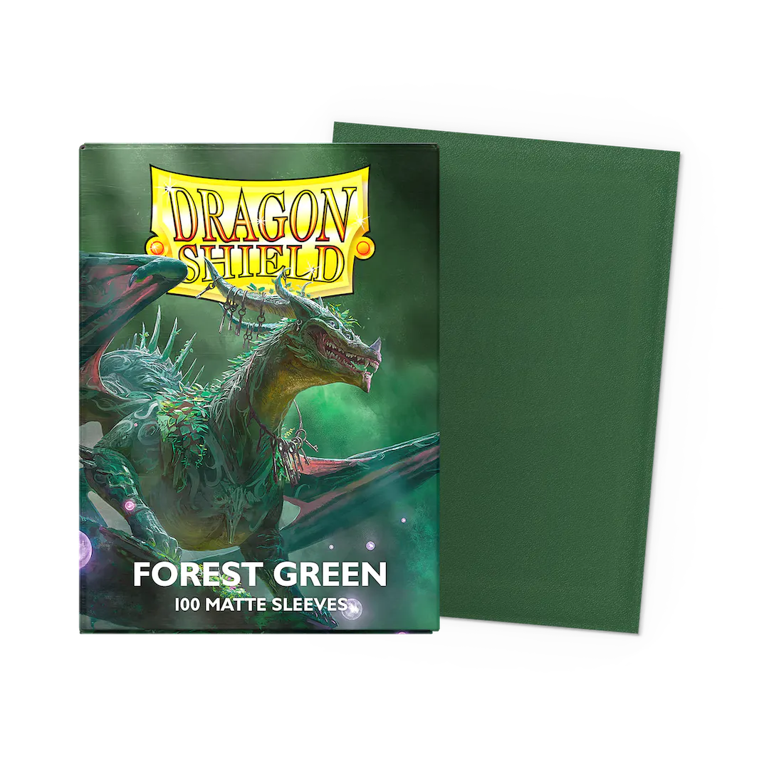 Dragon Shield Sleeves: Forest Green Matte (Box Of 100)