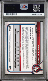 2022 Topps Bowman Draft Sapphire - Dalton Rushing BDC84 - Base 1st - PSA 10