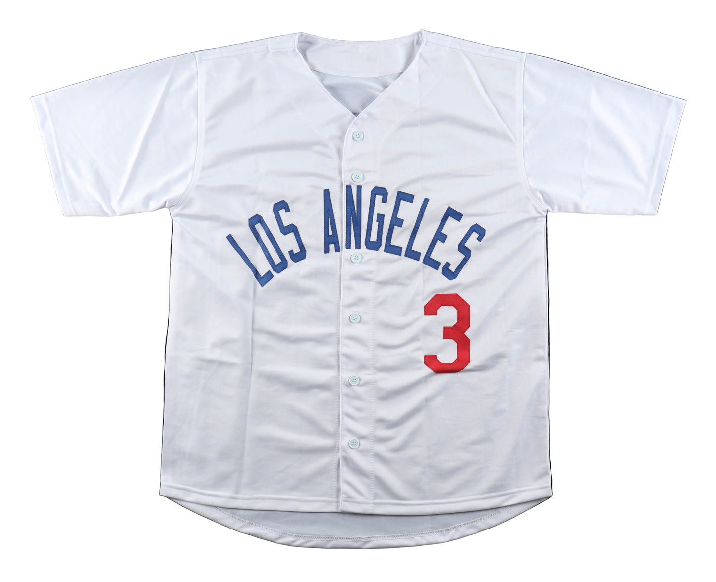 Steve Sax Autographed Signed Los Angeles Dodgers Baseball Jersey (Schwartz)