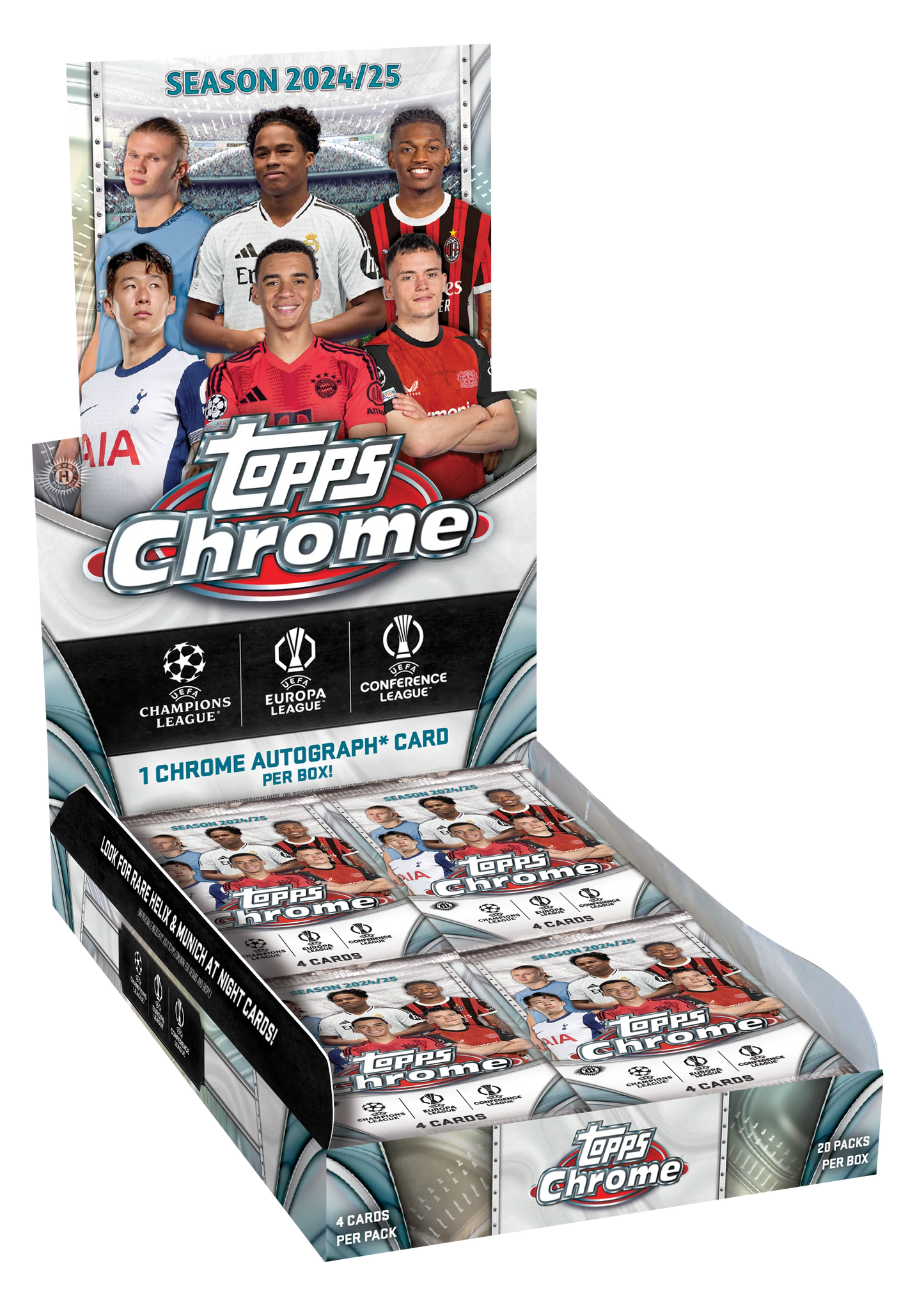 2024-25 Topps Chrome UEFA Club Competitions Hobby Box
