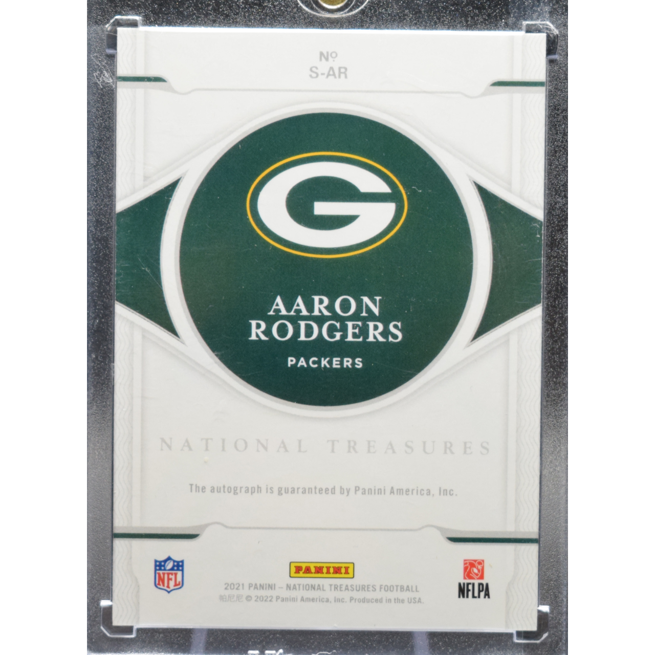 2021 Panini National Treasures Football - Aaron Rodgers S-AR - NT Signature /49