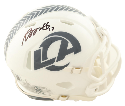 Davante Adams Autographed Signed Salute to Service Mini Helmet - Beckett Certified
