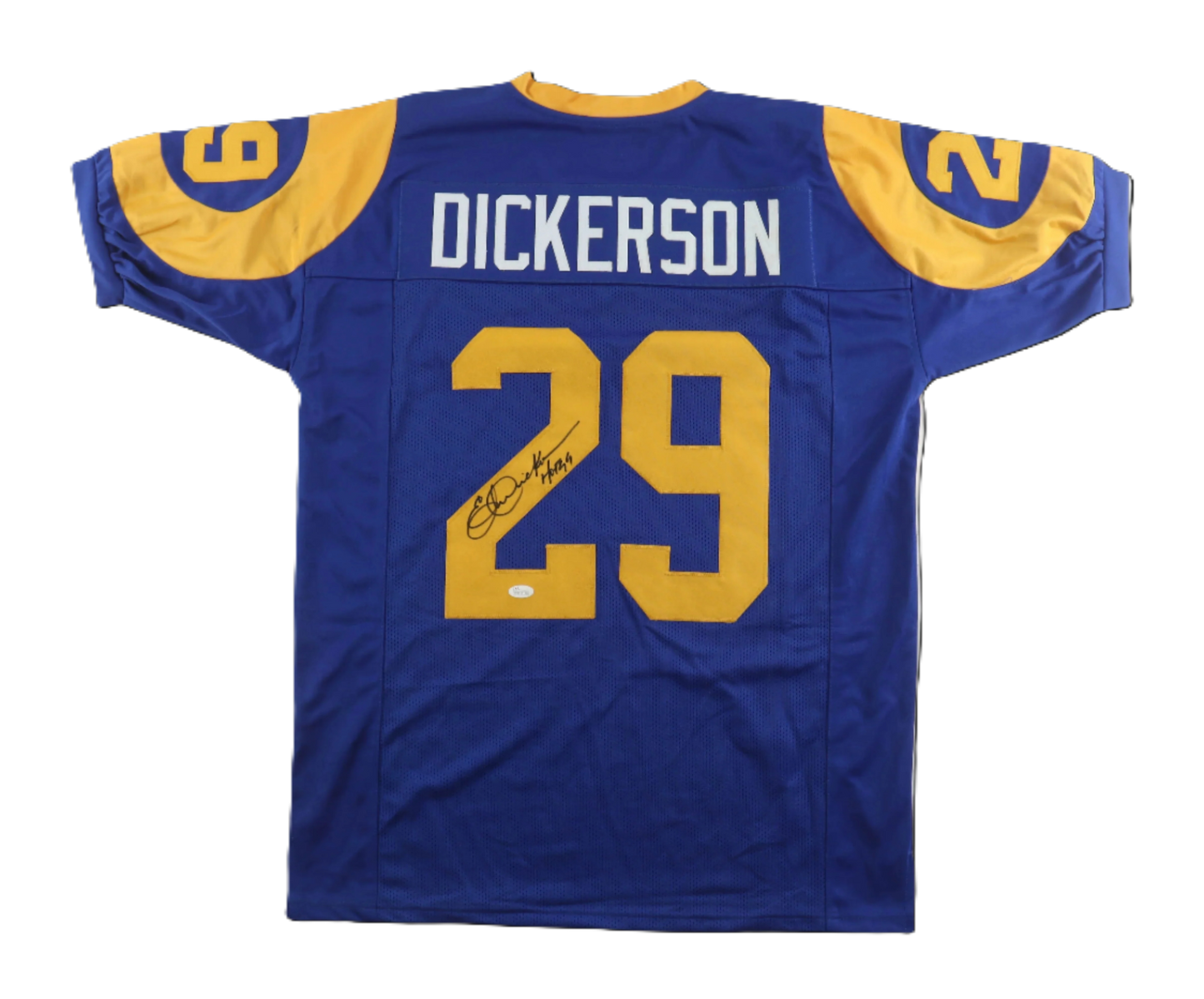 Eric Dickerson Autographed Signed Custom Jersey  Inscribed "HOF 99" -  JSA COA