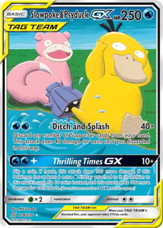 Slowpoke & Psyduck GX (Alternate Full Art) - SM - Unified Minds (SM11)