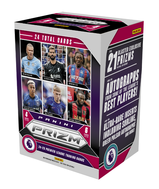 2024-25 Panini Prizm Premier League EPL Soccer 6-Pack Hobby Blaster Box