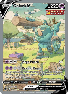 Golurk V (Alternate Full Art) - SWSH07: Evolving Skies (SWSH07)