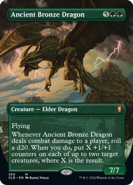 Ancient Bronze Dragon (Borderless) - Commander Legends: Battle for Baldur's Gate (CLB)