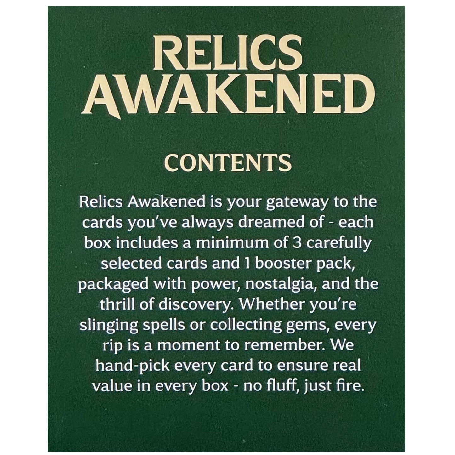 Relics Awakened Magic: The Gathering $50 Repack