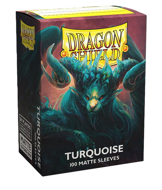 Dragon Shield Sleeves: Turquoise Matte (Box Of 100)