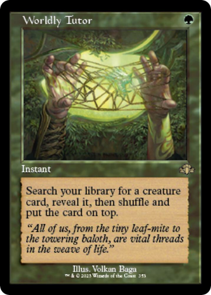 Worldly Tutor (Retro Frame) - Dominaria Remastered (DMR)