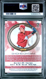 2018 Panini Diamond Kings Baseball - Shohei Ohtani 145 - PSA 10