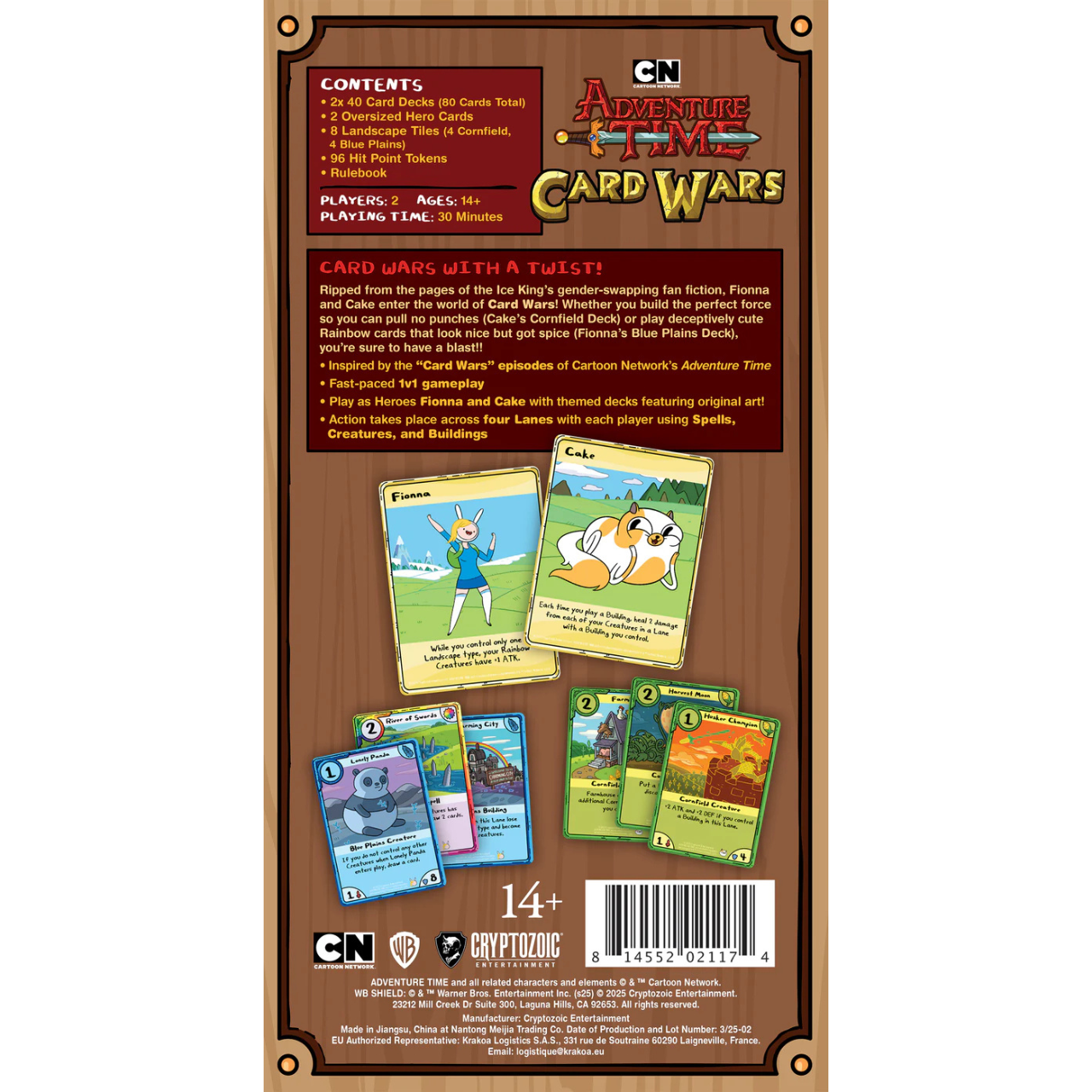 Adventure Time Card Wars Collector's Pack: Fionna vs. Cake