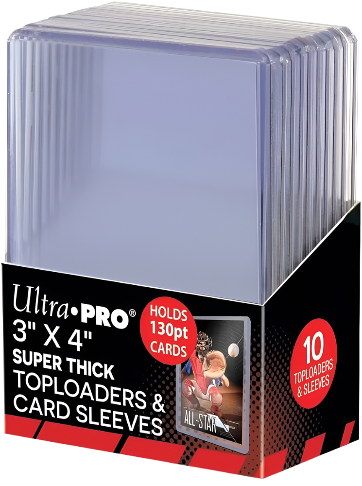 Ultra PRO 3" x 4" Super Thick 130pt Toploaders (10 Pack)