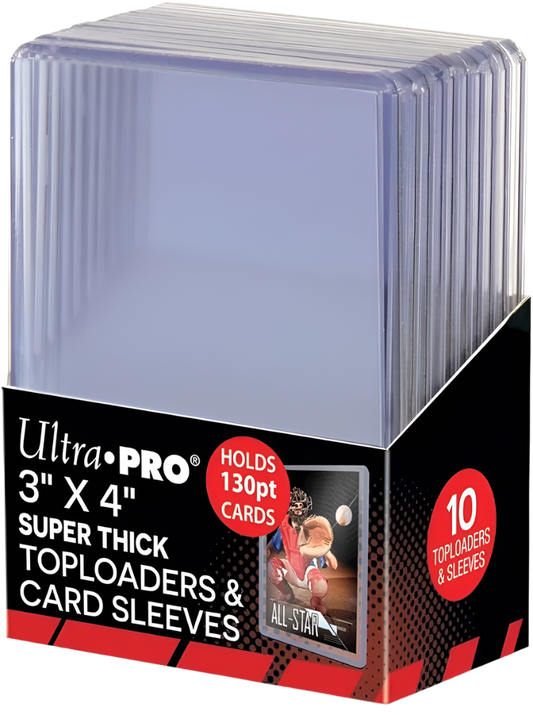 Ultra PRO 3" x 4" Super Thick 130pt Toploaders (10 Pack)