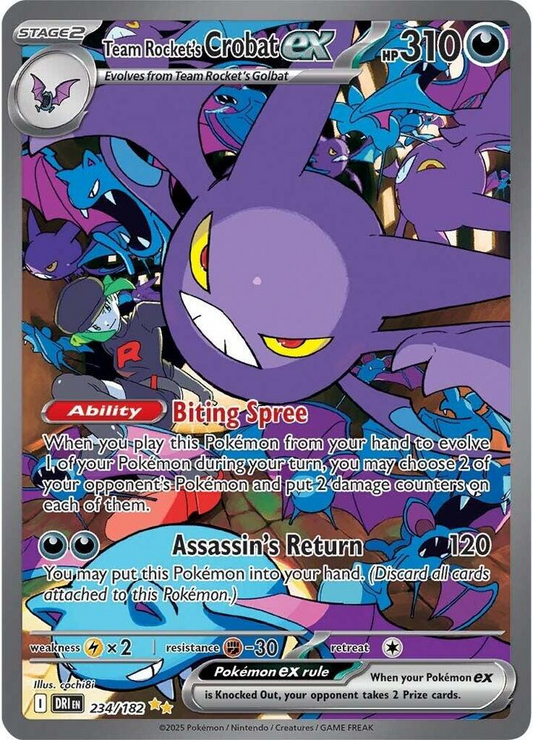 Team Rocket's Crobat ex - 234/182 - SV10: Destined Rivals (DRI)