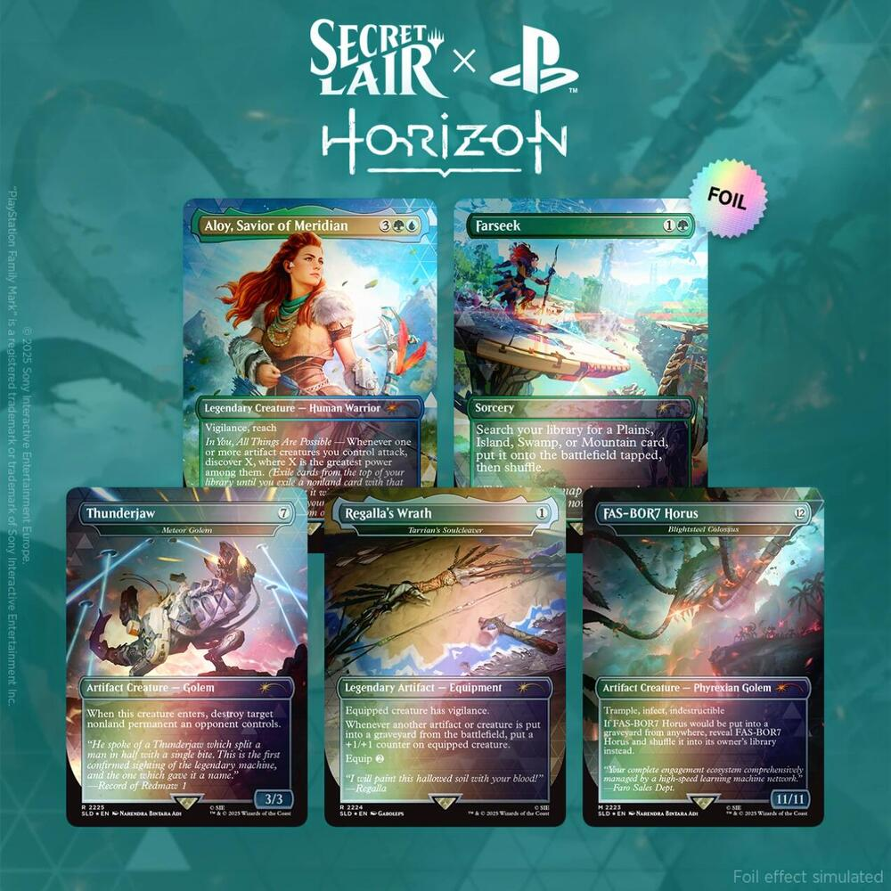 Secret Lair x Horizon: Into the Forbidden West - Rainbow Foil Edition - Secret Lair Drop Series (SLD)