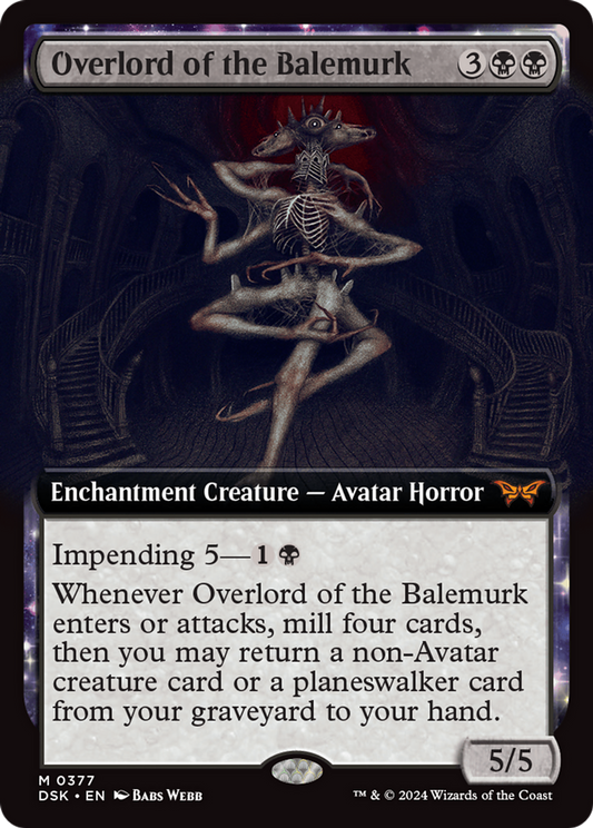 Overlord of the Balemurk (Extended Art) - Duskmourn: House of Horror (DSK)