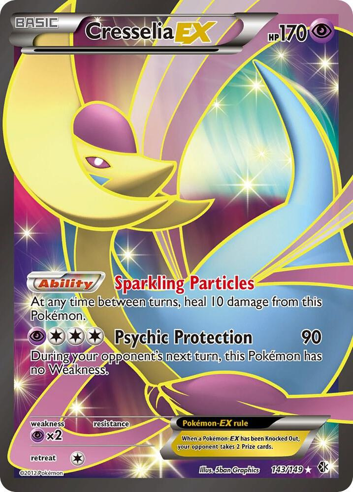Cresselia EX (143 Full Art) - Boundaries Crossed (BCR)