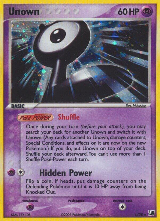 Unown (L) - Unseen Forces (UF)
