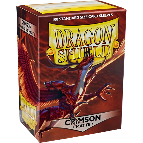 Dragon Shield Sleeves: Crimson Matte  (Box Of 100)