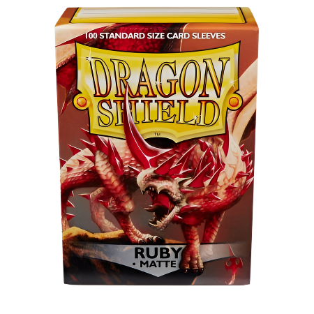 Dragon Shield Sleeves: Ruby Matte (Box Of 100)