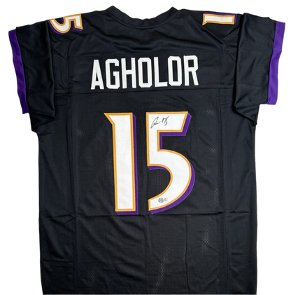 Nelson Agholor Autographed Signed Ravens Football Jersey (Beckett)