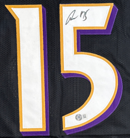 Nelson Agholor Autographed Signed Ravens Football Jersey (Beckett)
