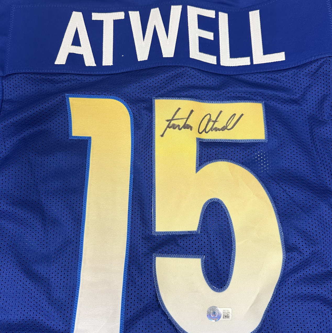Tutu Atwell Autographed Signed Los Angeles Rams Custom Jersey with Beckett COA