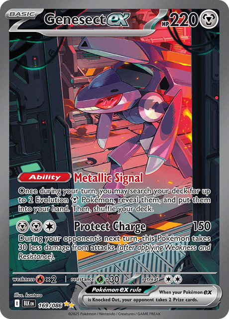 Genesect ex - 169/086 - SV: Black Bolt (BLK)